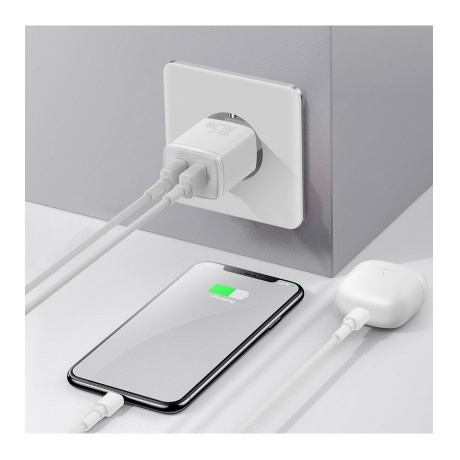 Сетевое зарядное устройство Baseus Compact Charger CCCP10UE White (CCXJ010202) - фото 9