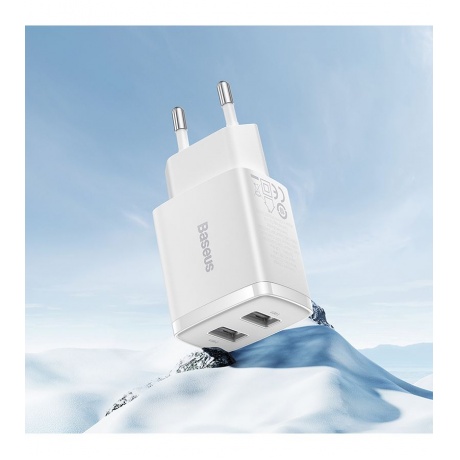 Сетевое зарядное устройство Baseus Compact Charger CCCP10UE White (CCXJ010202) - фото 8
