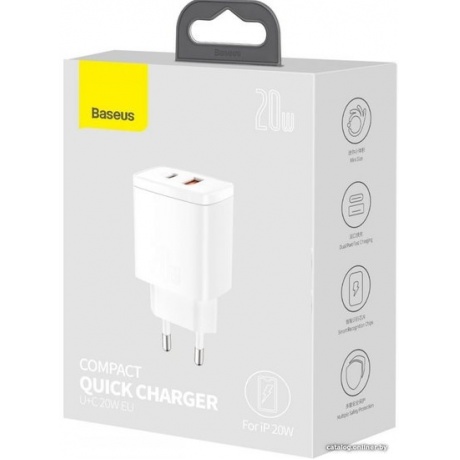 Сетевое зарядное устройство Baseus Compact White (CCXJ-B02) - фото 19
