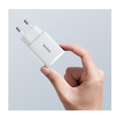 Сетевое зарядное устройство Baseus Compact White (CCXJ-B02) - фото 3