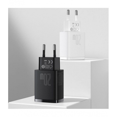 Сетевое зарядное устройство Baseus Compact White (CCXJ-B02) - фото 4