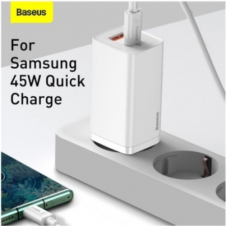 Сетевое зарядное устройство Baseus GaN2 Lite 65W White (CCGAN2L-B02) - фото 13