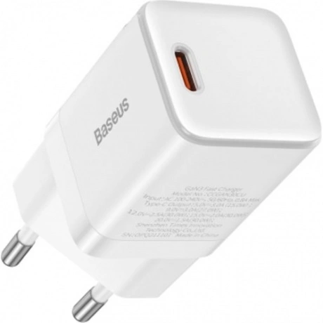 Сетевое зарядное устройство Baseus GAN3 30W EU White (CCGN010102...