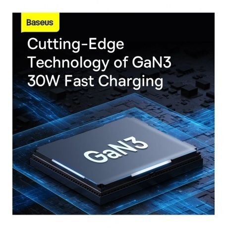 Сетевое зарядное устройство Baseus GAN3 30W EU White (CCGN0101020) - фото 16