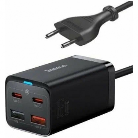 Сетевое зарядное устройство Baseus GaN3 Pro Desktop 65W EU Black (CCGP040101)