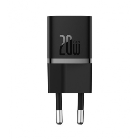 Сетевое зарядное устройство Baseus GaN5 20W EU Black (CCGN050101) - фото 8