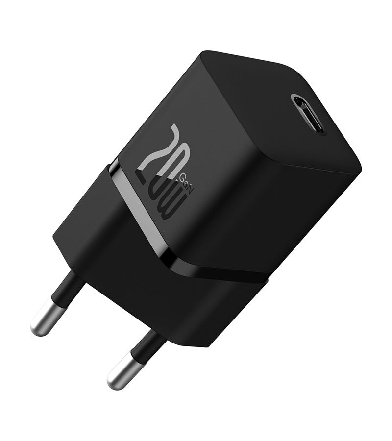 цена Сетевое зарядное устройство Baseus GaN5 20W EU Black (CCGN050101)