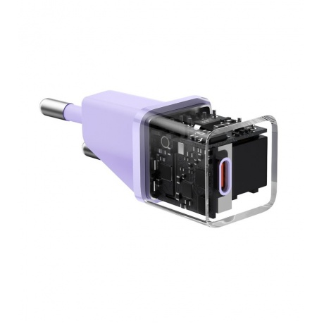 Сетевое зарядное устройство Baseus GaN5 20W EU Purple (CCGN050105) - фото 11