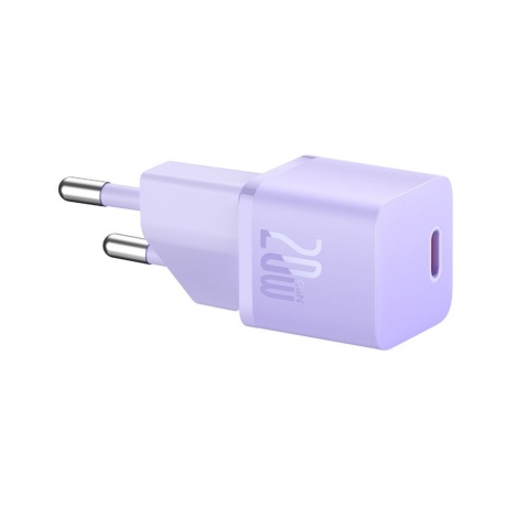 Сетевое зарядное устройство Baseus GaN5 20W EU Purple (CCGN050105) - фото 9
