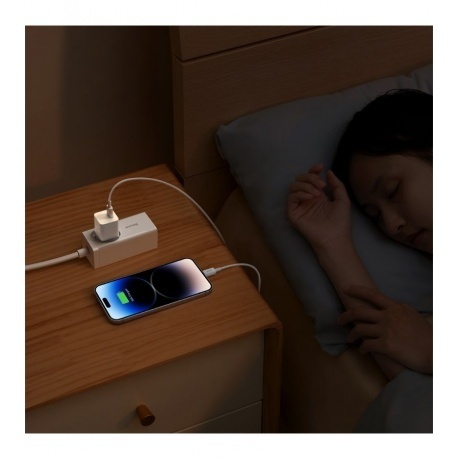 Сетевое зарядное устройство Baseus GaN5 20W EU White (CCGN050102) - фото 12