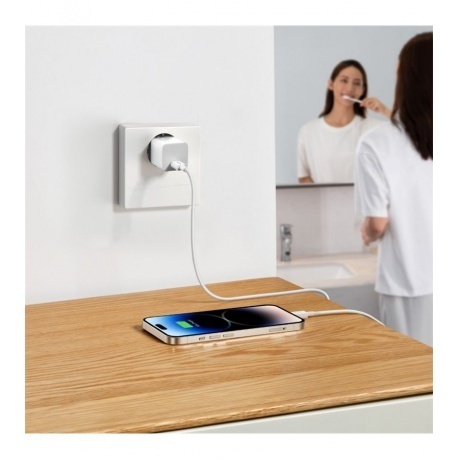 Сетевое зарядное устройство Baseus GaN5 20W EU White (CCGN050102) - фото 14