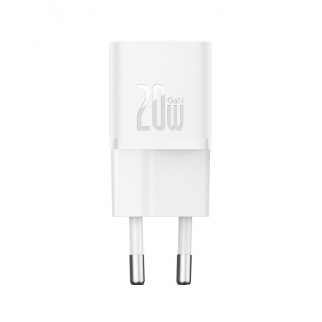 Сетевое зарядное устройство Baseus GaN5 20W EU White (CCGN050102) - фото 8