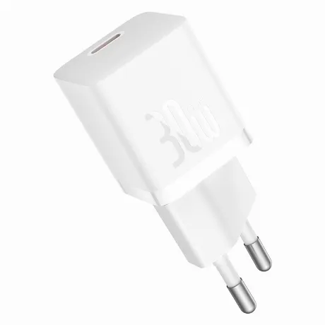 Сетевое зарядное устройство Baseus GaN5 30W White (CCGN070502)