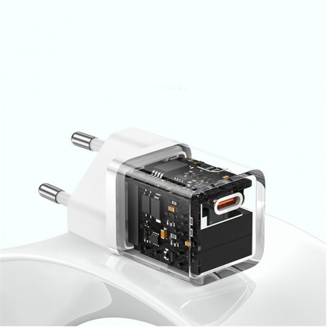 Сетевое зарядное устройство Baseus GaN5 30W White (CCGN070502) - фото 3