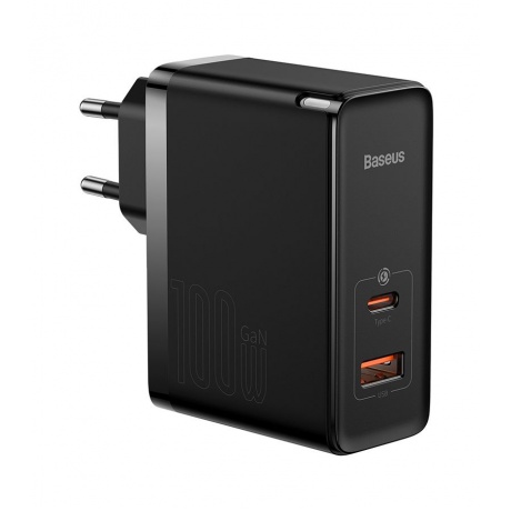 Сетевое зарядное устройство Baseus GaN5 Pro 100W Black (CCGP090201) - фото 1