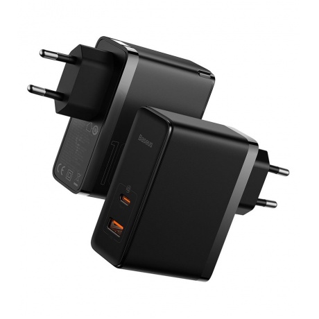 Сетевое зарядное устройство Baseus GaN5 Pro 100W Black (CCGP090201) - фото 3
