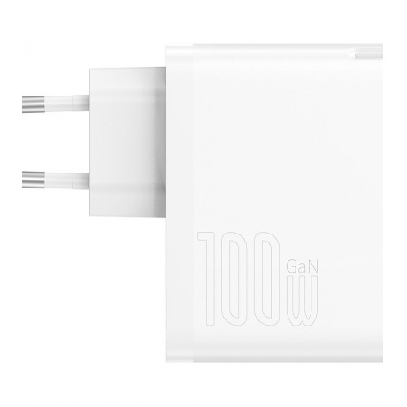Сетевое зарядное устройство Baseus GaN5 Pro 100W White (CCGP090202) - фото 2