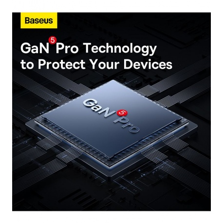 Сетевое зарядное устройство Baseus GaN5 Pro 100W White (CCGP090202) - фото 12