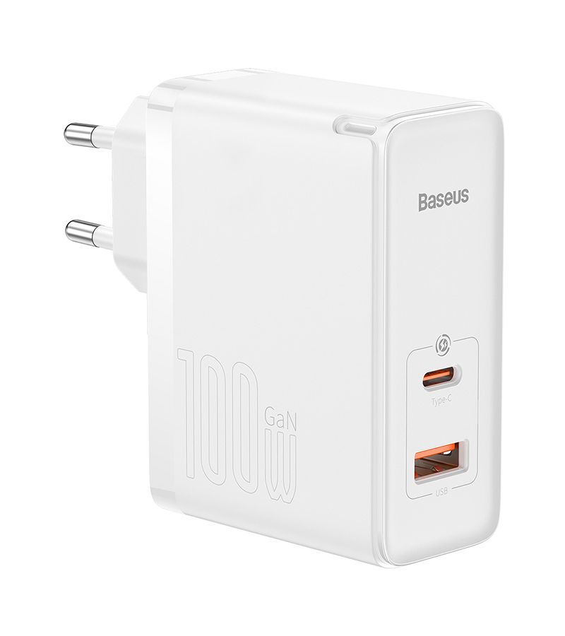 Сетевое зарядное устройство Baseus GaN5 Pro 100W White (CCGP090202) зарядное устройство baseus gan5 pro fast charger c u 100w eu ccgp090202