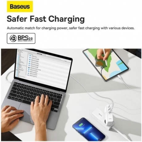 Сетевое зарядное устройство Baseus GaN5 Pro 140W EU White (CCGP100202) - фото 15