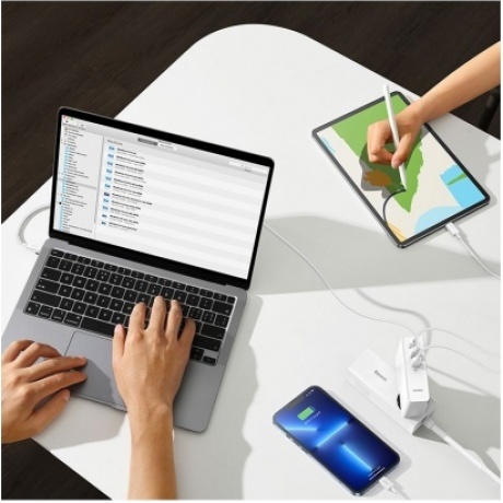 Сетевое зарядное устройство Baseus GaN5 Pro 140W EU White (CCGP100202) - фото 9