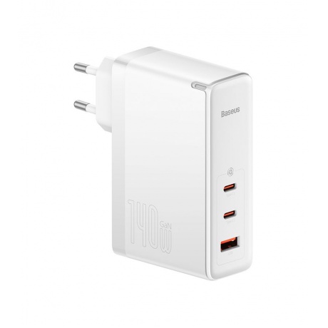 Сетевое зарядное устройство Baseus GaN5 Pro 140W EU White (CCGP100202) - фото 1