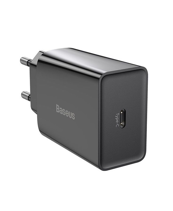 Сетевое зарядное устройство Baseus Speed Mini 20W Black (CCFS-SN01) зарядное устройство baseus speed mini quick charger 1c 20w eu white ccfs sn02