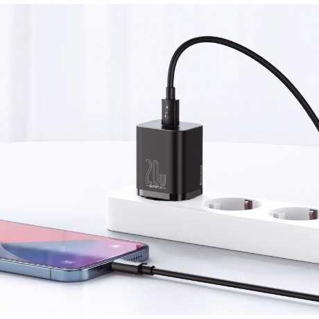 Сетевое зарядное устройство Baseus Super Si 20W EU Black (CCSUP-B01) - фото 9