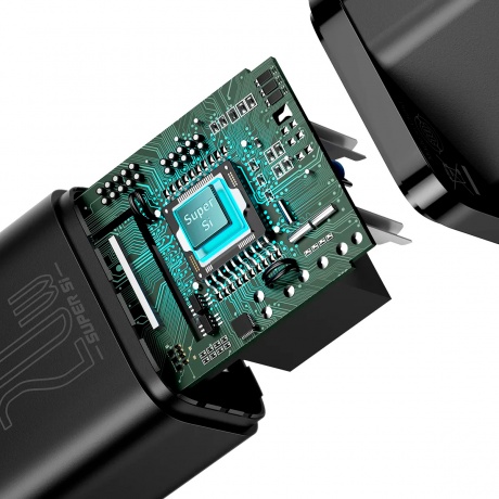 Сетевое зарядное устройство Baseus Super Si 20W EU Black (CCSUP-B01) - фото 1