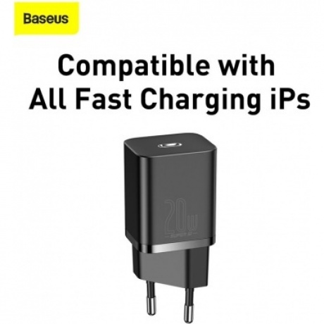 Сетевое зарядное устройство Baseus Super Si 20W EU Black (TZCCSUP-B01) - фото 14