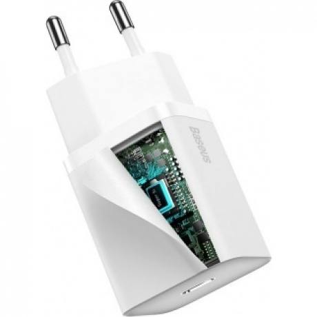Сетевое зарядное устройство Baseus Super Si 20W EU White (CCSUP-B02) - фото 4