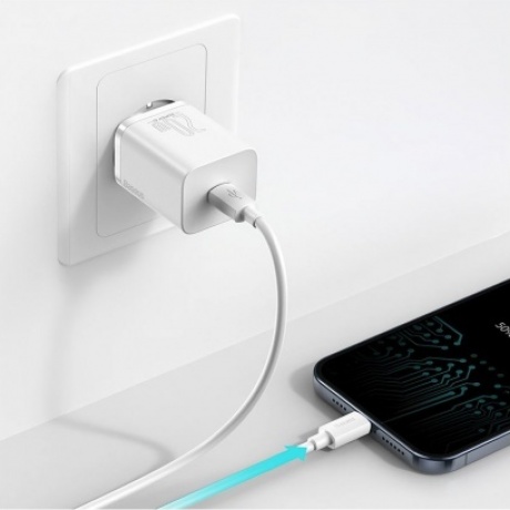 Сетевое зарядное устройство Baseus Super Si 20W EU White (CCSUP-B02) - фото 7