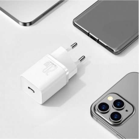 Сетевое зарядное устройство Baseus Super Si 20W EU White (CCSUP-B02) - фото 8