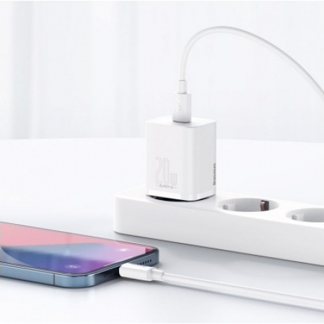 Сетевое зарядное устройство Baseus Super Si 20W EU White (CCSUP-B02) - фото 9