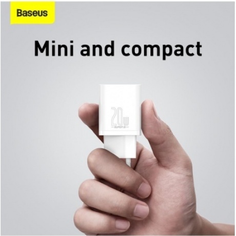 Сетевое зарядное устройство Baseus Super Si 20W EU White (CCSUP-B02) - фото 10