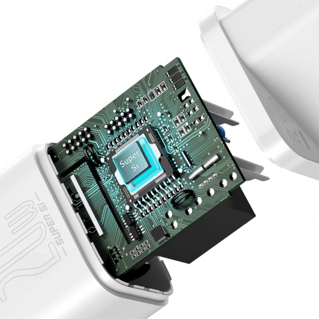 Сетевое зарядное устройство Baseus Super Si 20W EU White (TZCCSUP-B02) - фото 6
