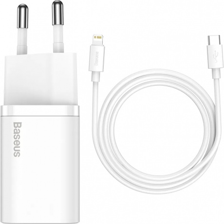 Сетевое зарядное устройство Baseus Super Si 20W EU White (TZCCSUP-B02) - фото 7