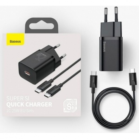 Сетевое зарядное устройство Baseus Super Si 25W Black (TZCCSUP-L01) - фото 10