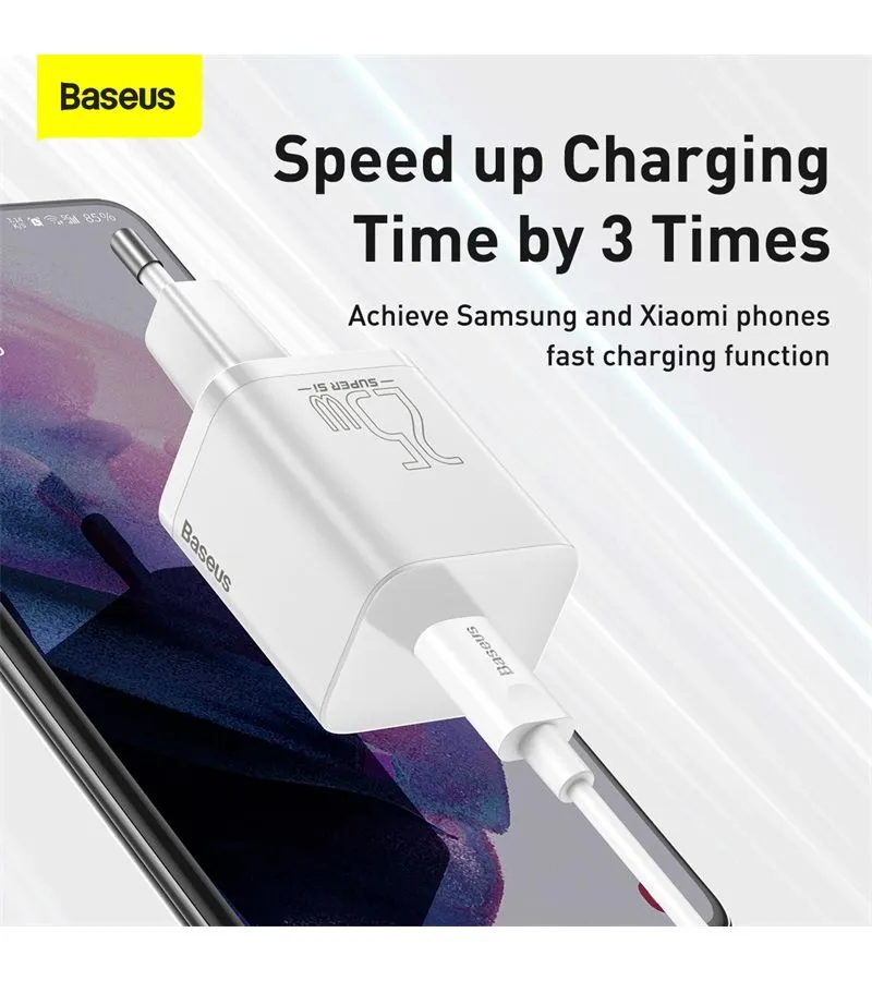 Сетевое зарядное устройство Baseus Super Si 25W White (TZCCSUP-L02) - фото 13