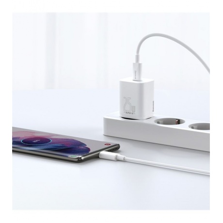Сетевое зарядное устройство Baseus Super Si 25W White (TZCCSUP-L02) - фото 10