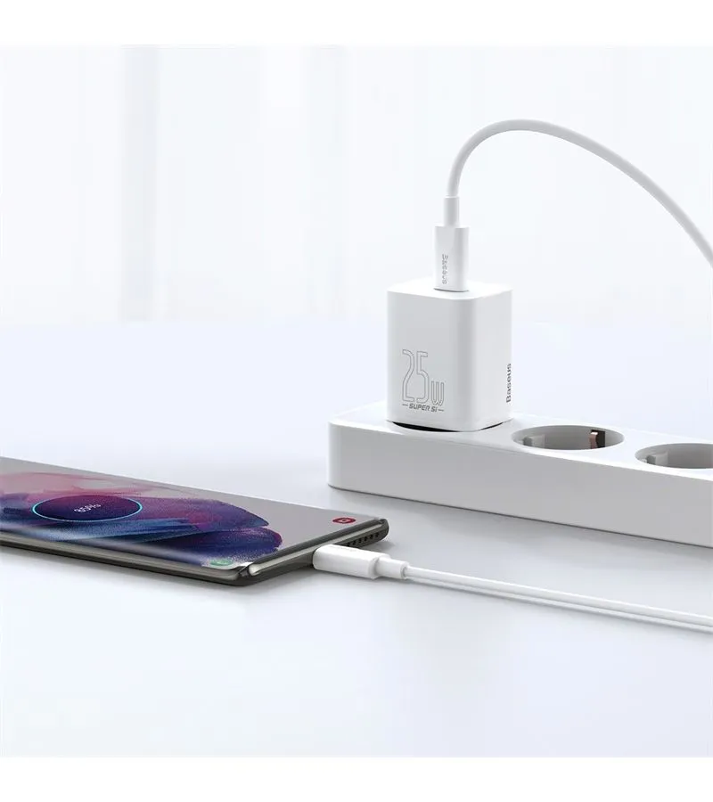 Сетевое зарядное устройство Baseus Super Si 25W White (TZCCSUP-L02) - фото 10