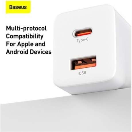 Сетевое зарядное устройство Baseus Super Si Pro 30W EU White (CCSUPP-E02) - фото 14