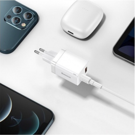 Сетевое зарядное устройство Baseus Super Si Pro 30W EU White (CCSUPP-E02) - фото 9