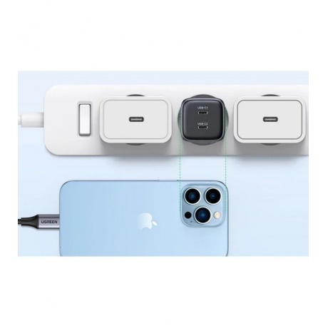 Сетевое зарядное устройство UGREEN CD294-90573 Space Gray (90573) - фото 17