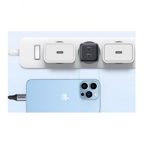 Сетевое зарядное устройство UGREEN CD294-90573 Space Gray (90573) - фото 6