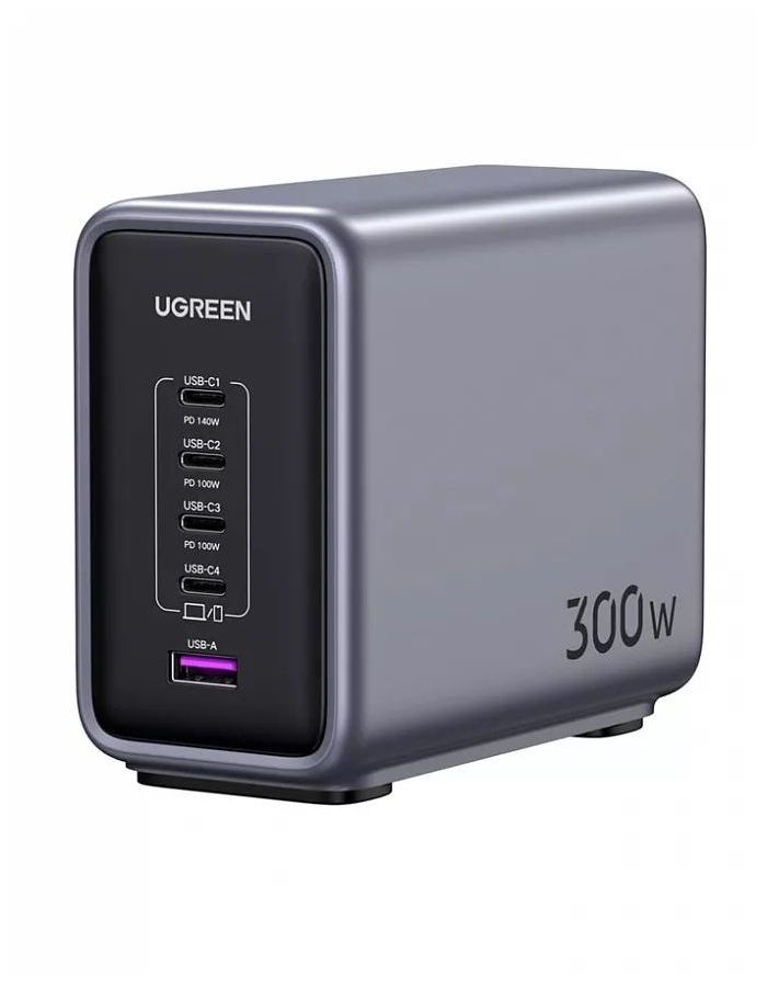 Сетевое зарядное устройство UGREEN CD333-90903B Nexode 300W GaN EU Black