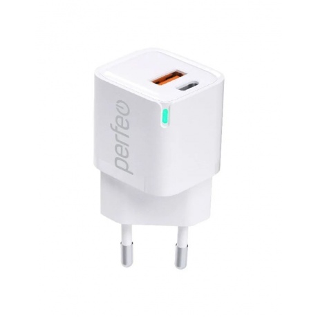 Сетевое зарядное устройство Perfeo i4652 GaN 20W white - фото 1