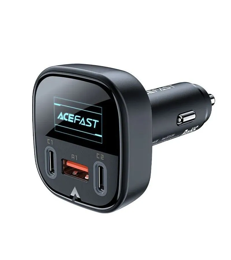 Автомобильное зарядное устройство ACEFAST B5 101W 2C+A metal черный - фото 2