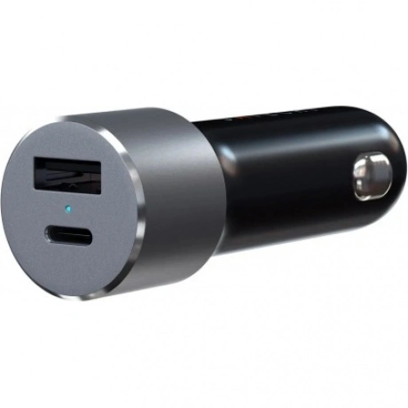 Автомобильное зарядное устройство Satechi 72W Type-C PD Car Charger. Цвет серый космос. - фото 4