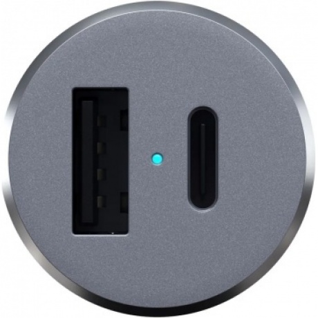 Автомобильное зарядное устройство Satechi 72W Type-C PD Car Charger. Цвет серый космос. - фото 5